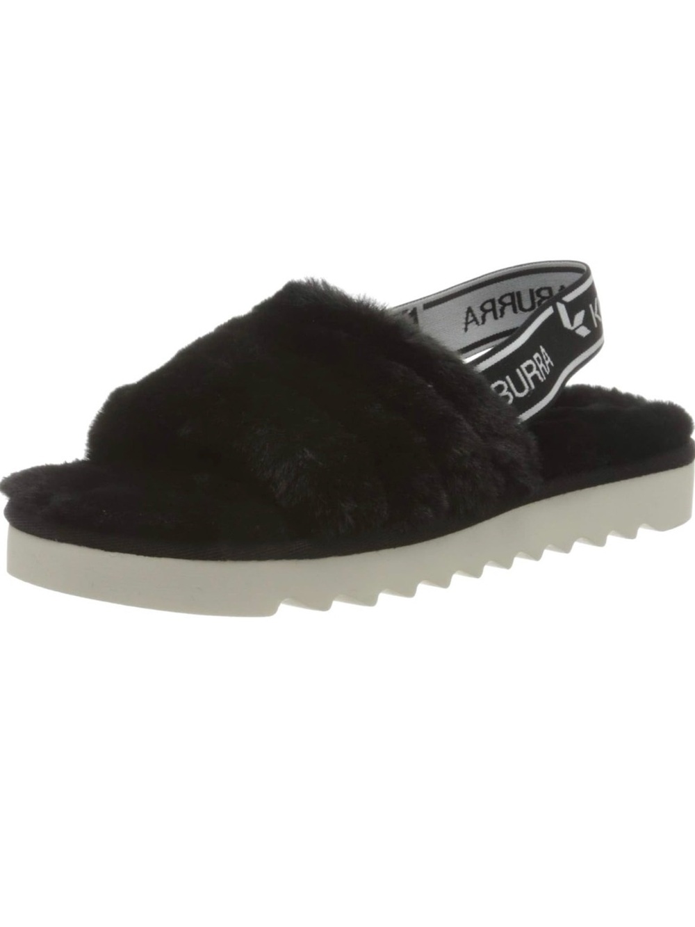 NWOT Furry Ugg/Koolaburra Slides Black Sz 8